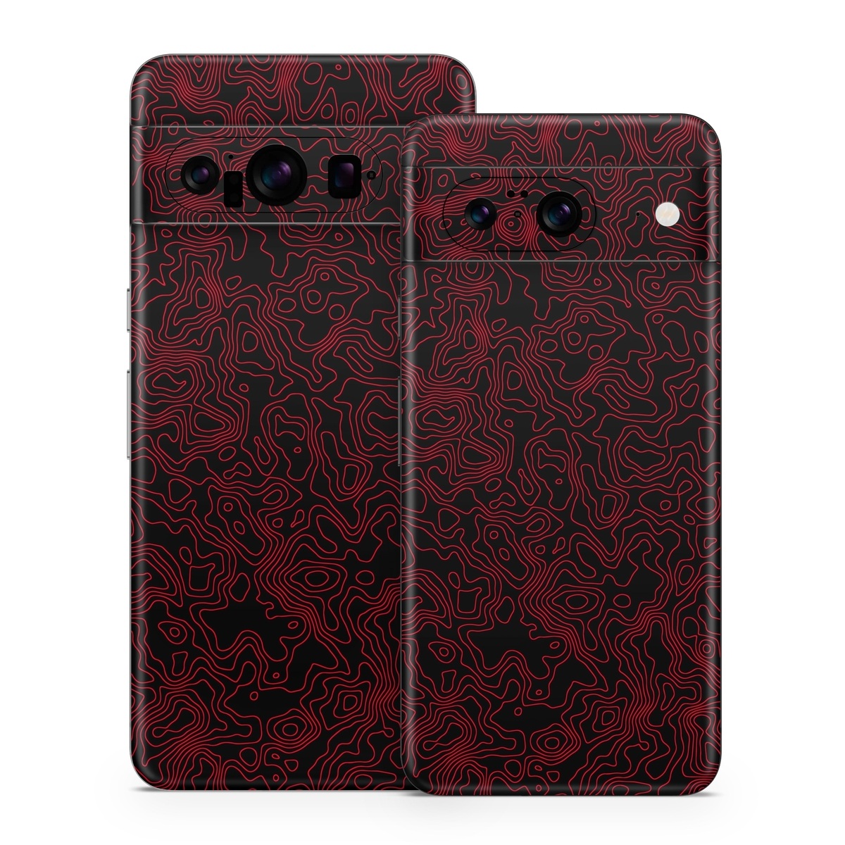 Google Pixel 8 Series Skin design of Pink, Art, Motif, Magenta, Font, Pattern, Symmetry, Rectangle, Circle, Electric blue, with black, red colors