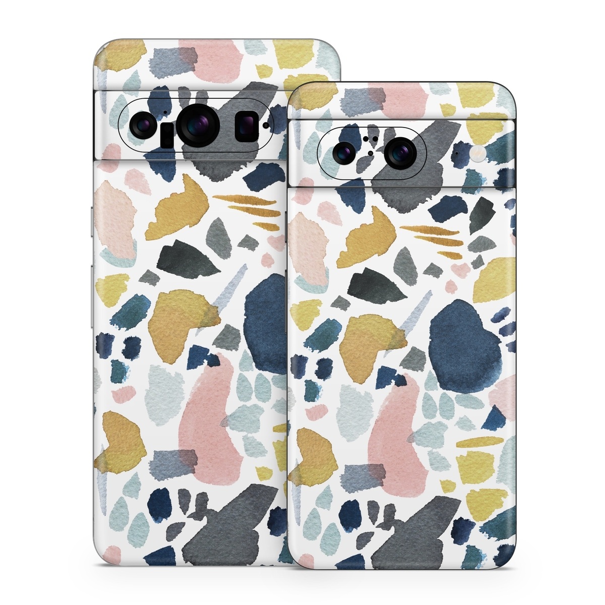 Google Pixel 8 Series Skin design of Pattern, Aqua, Teal, Design, Textile, with white, blue, yellow, orange, pink, black colors