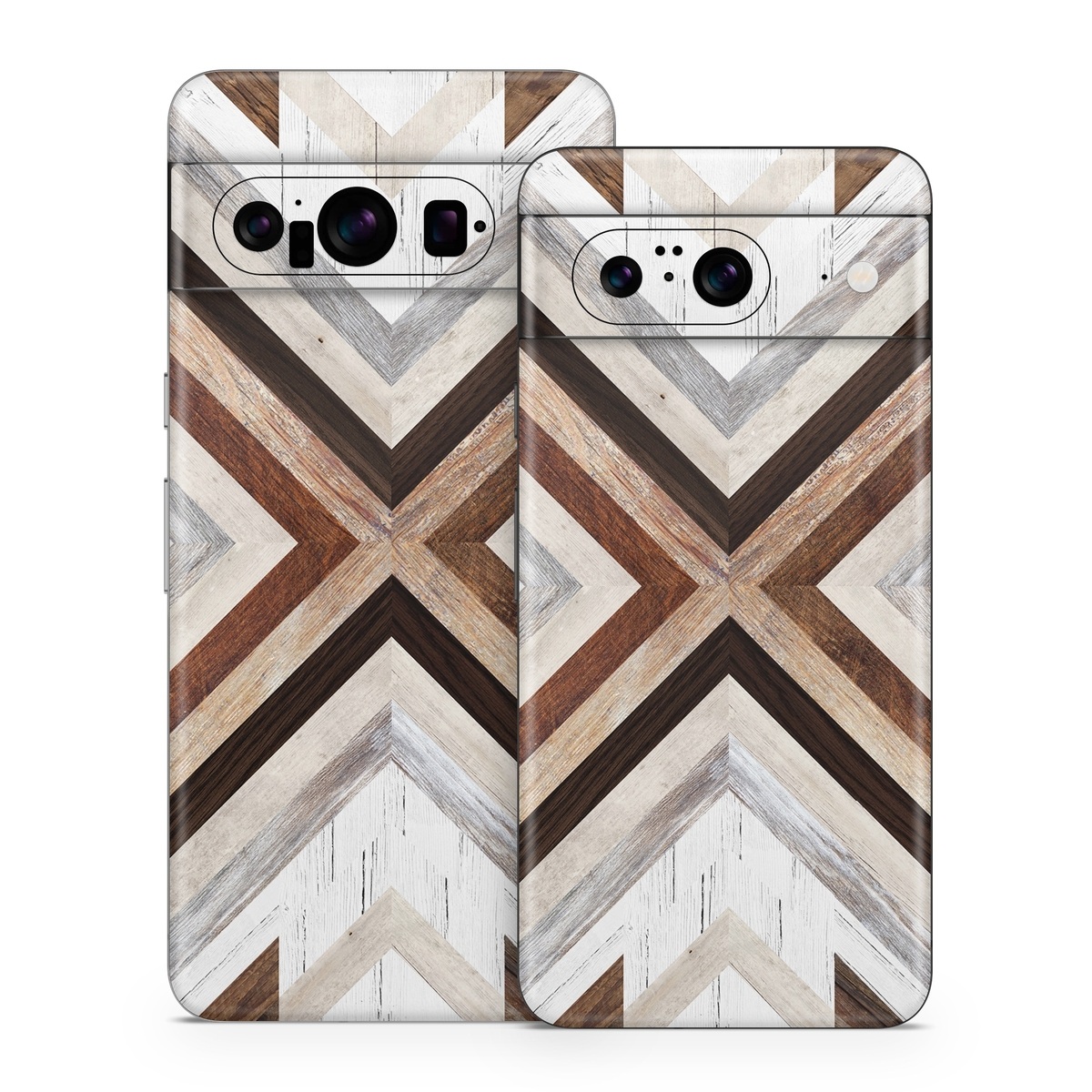 Google Pixel 8 Series Skin design of Architecture, Line, Pattern, Brown, Symmetry, Wood, Design, Building, Facade, Material property, with white, brown, gray colors