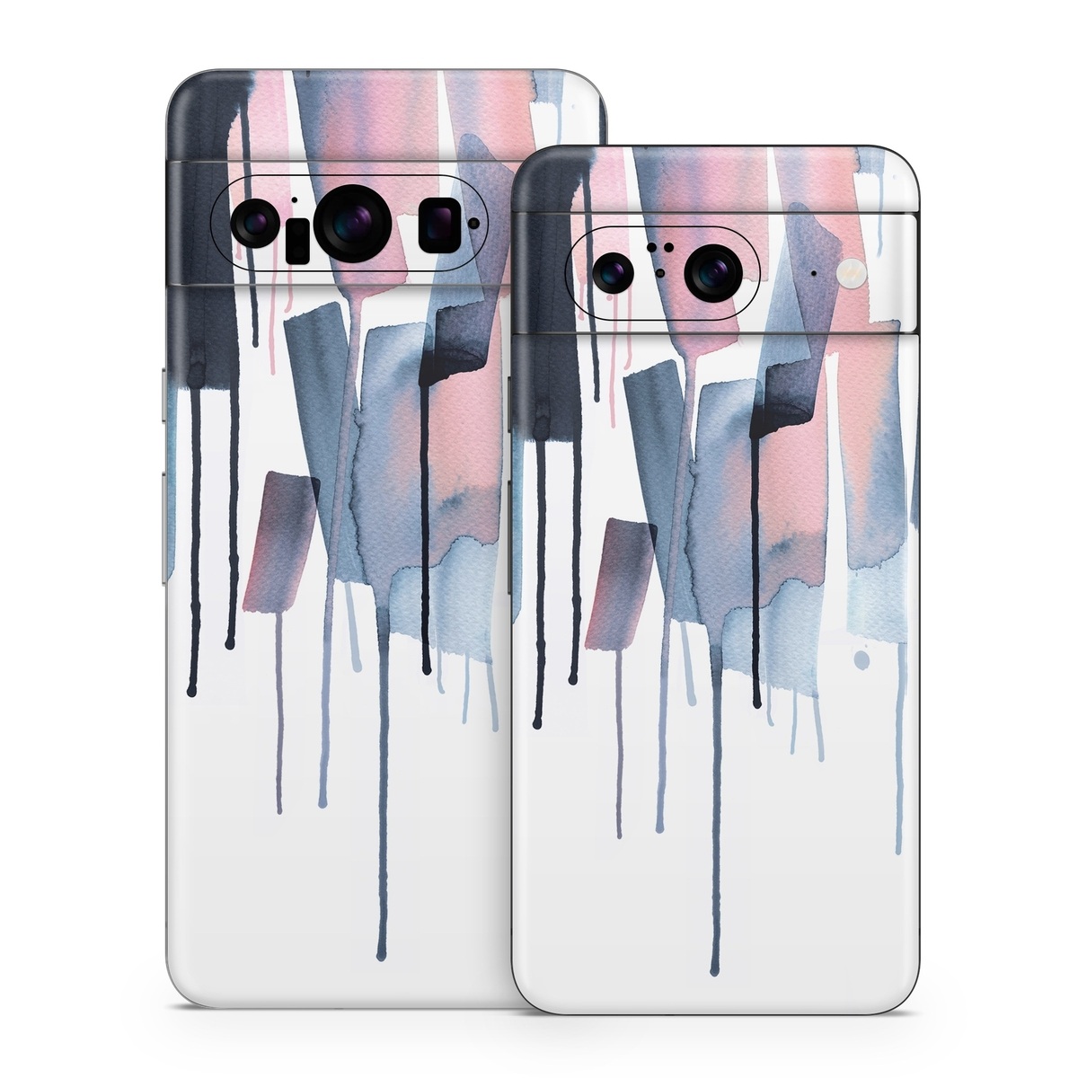 Google Pixel 8 Series Skin design of Gesture, Snow, Art, Freezing, Material property, Font, Fashion design, Sportswear, Electric blue, Magenta, with white, blue, pink, black colors
