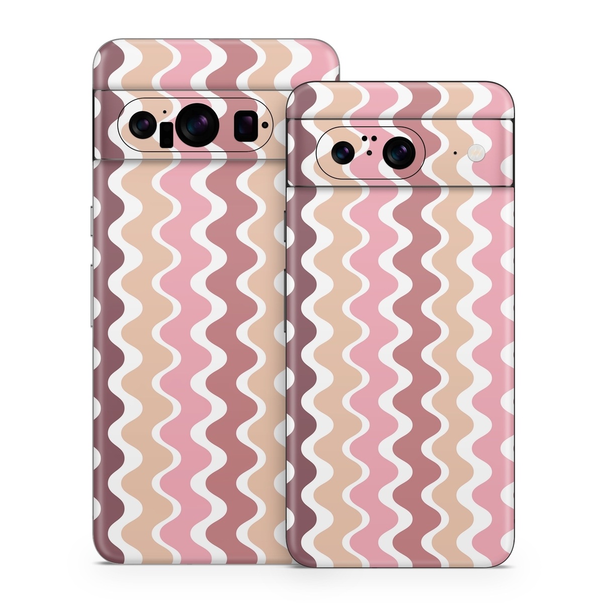 Google Pixel 8 Series Skin design of Azure, Pink, Art, Material property, Aqua, Symmetry, Pattern, Circle, Font, Magenta, with white, pink, orange, brown colors
