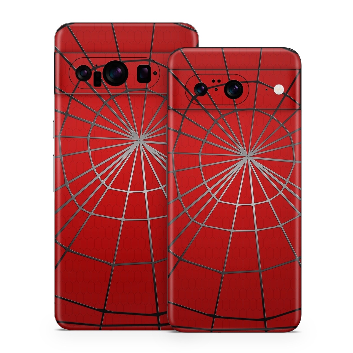 Google Pixel 8 Series Skin design of Red, Symmetry, Circle, Pattern, Line, with red, black, gray colors