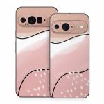 Abstract Pink and Brown Google Pixel 9 Series Skin