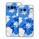 Blue Flowers Google Pixel 9 Series Skin