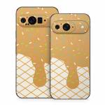 Caramel Ice Cream Drip Google Pixel 9 Series Skin