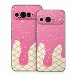 Strawberry Ice Cream Drip Google Pixel 9 Series Skin
