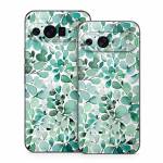 Watercolor Eucalyptus Leaves Google Pixel 9 Series Skin