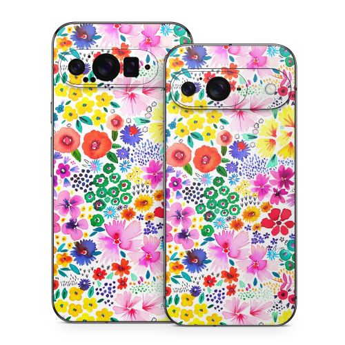 Artful Little Flowers Google Pixel 9 Series Skin