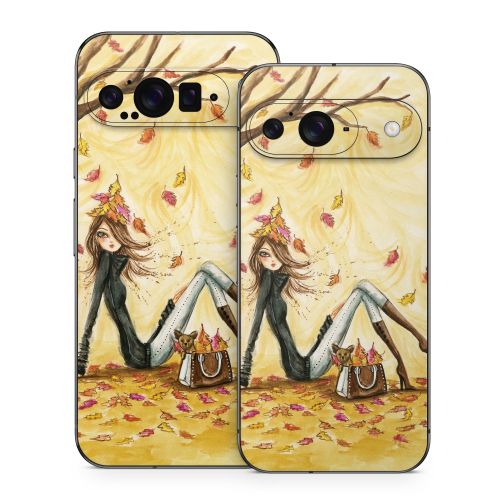Autumn Leaves Google Pixel 9 Series Skin