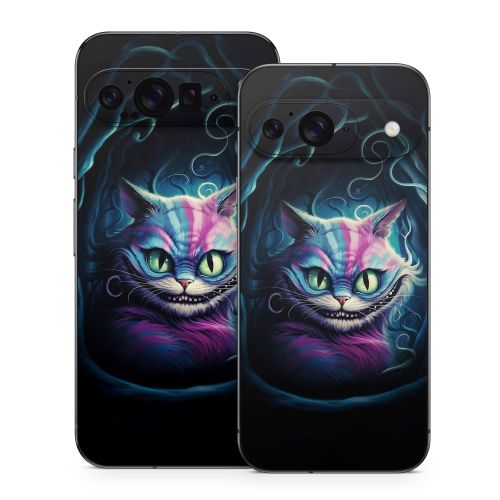 Blue Cheshire Cat Google Pixel 9 Series Skin