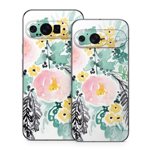 Blushed Flowers Google Pixel 9 Series Skin