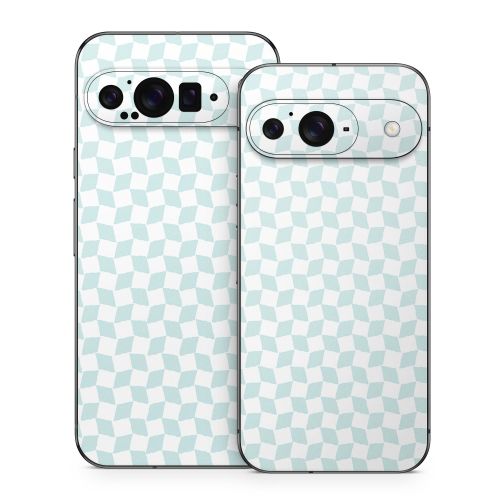 Checker Light Blue Google Pixel 9 Series Skin