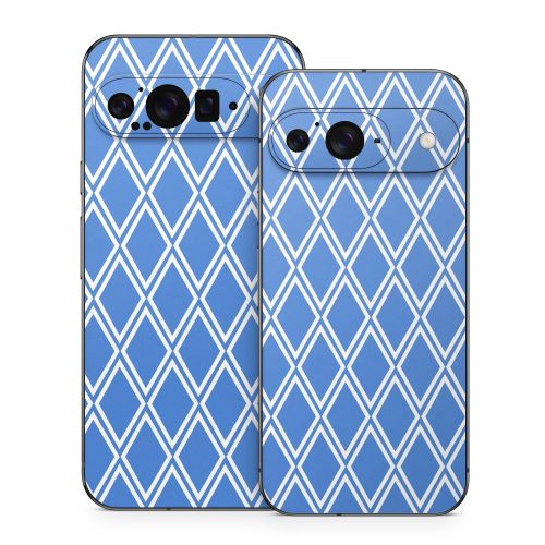 Blue Checks Google Pixel 9 Series Skin