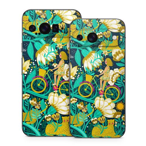 Cheetah Garden Google Pixel 9 Series Skin