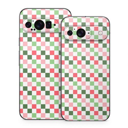 Christmas Checkers Google Pixel 9 Series Skin
