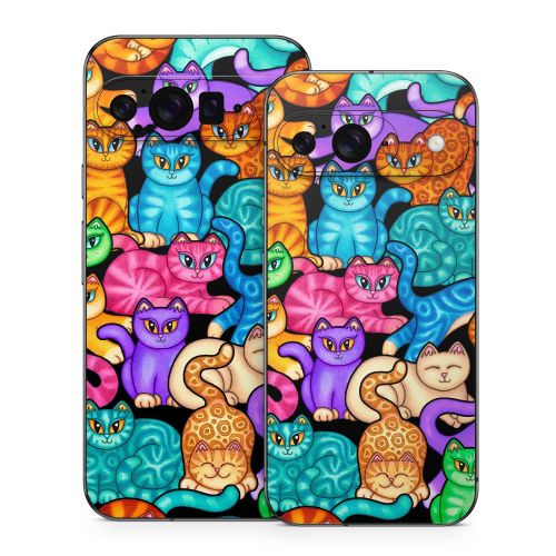 Colorful Kittens Google Pixel 9 Series Skin