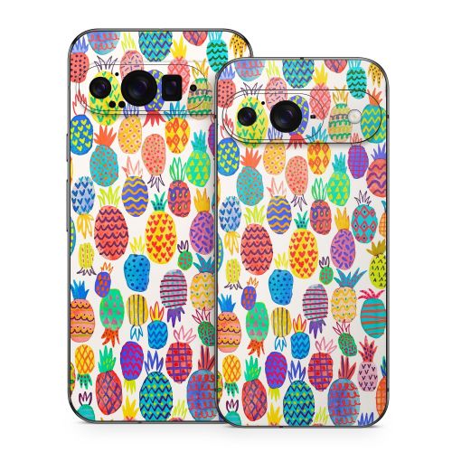 Colorful Pineapples Google Pixel 9 Series Skin