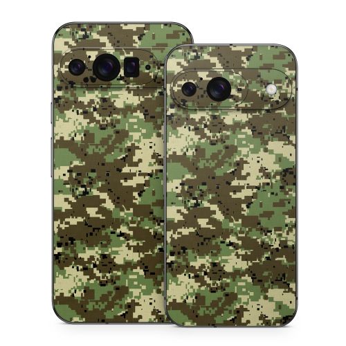 Digital Woodland Camo Google Pixel 9 Series Skin