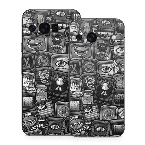 Distraction Tactic B&W Google Pixel 9 Series Skin