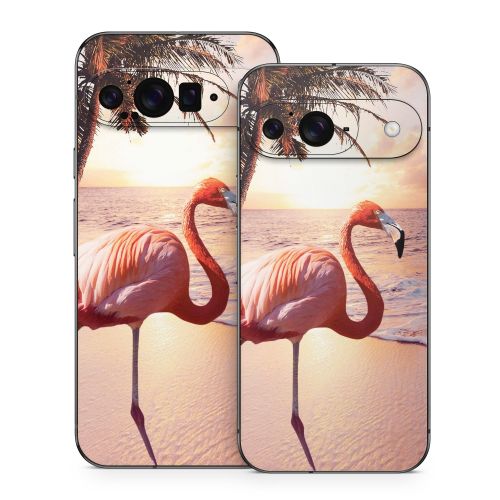 Flamingo Palm Google Pixel 9 Series Skin