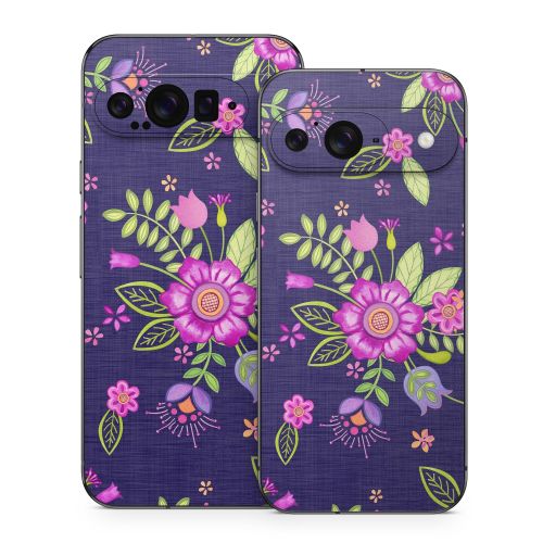 Folk Floral Google Pixel 9 Series Skin
