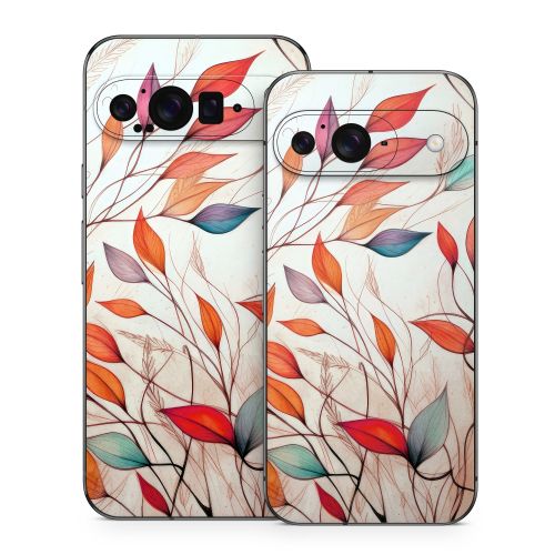 Leaf Sketches Google Pixel 9 Series Skin