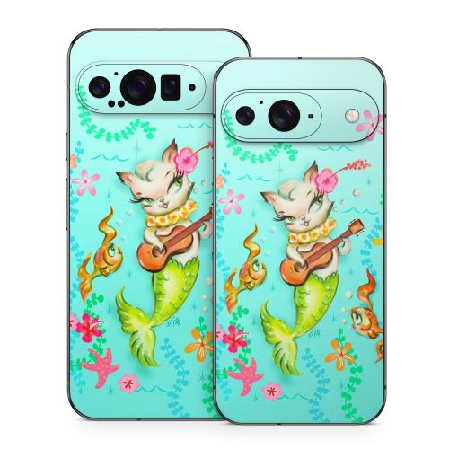 Merkitten with Ukelele Google Pixel 9 Series Skin