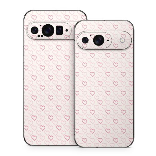 Patterned Hearts Google Pixel 9 Series Skin