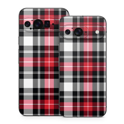 Red Plaid Google Pixel 9 Series Skin