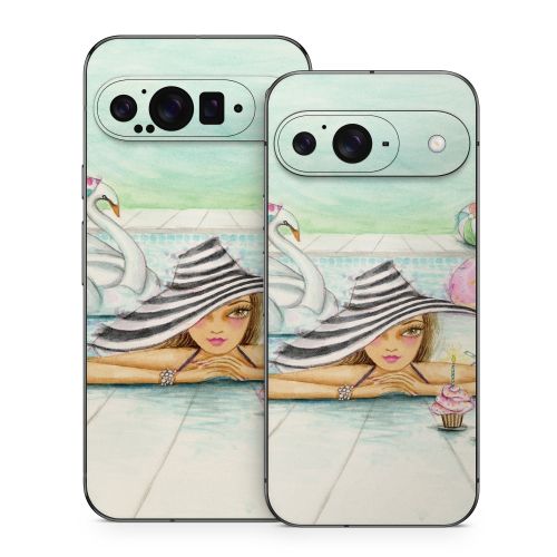 Delphine at the Pool Party Google Pixel 9 Series Skin