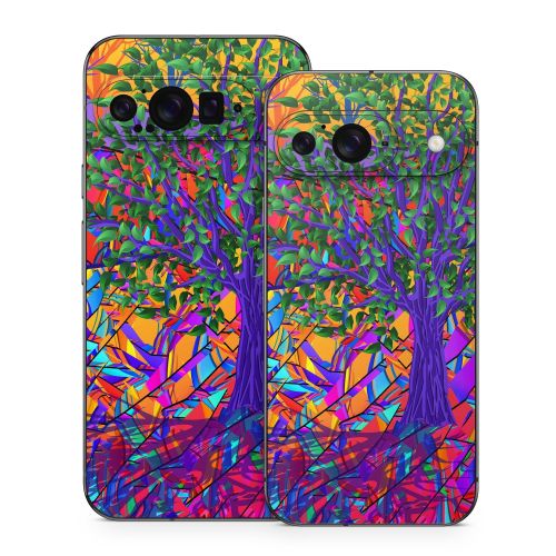 Stained Glass Tree Google Pixel 9 Series Skin