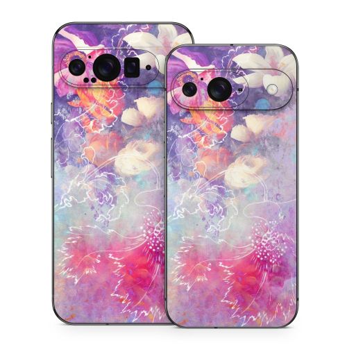 Sketch Flowers Lily Google Pixel 9 Series Skin
