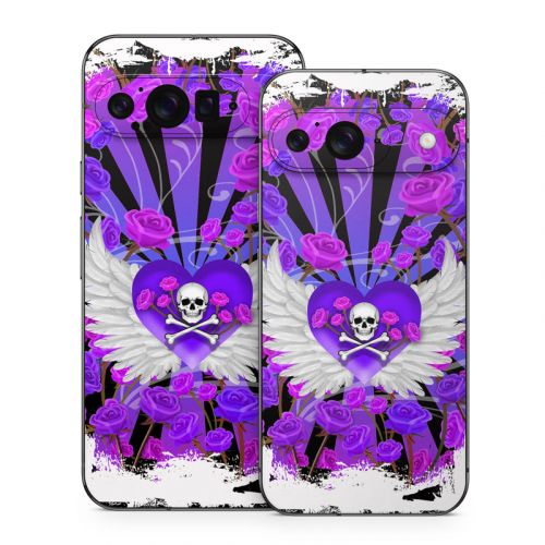 Skull and Roses Google Pixel 9 Series Skin