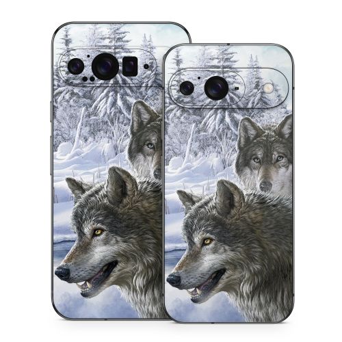 Snow Wolves Google Pixel 9 Series Skin