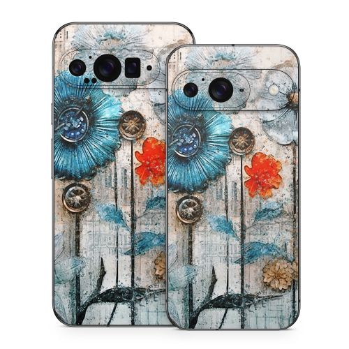 Steampunk Flowers Google Pixel 9 Series Skin