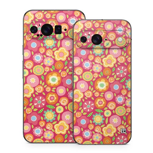 Flowers Squished Google Pixel 9 Series Skin