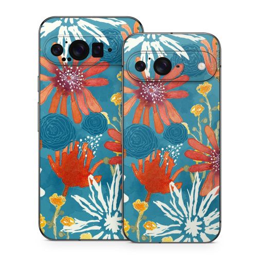 Sunbaked Blooms Google Pixel 9 Series Skin