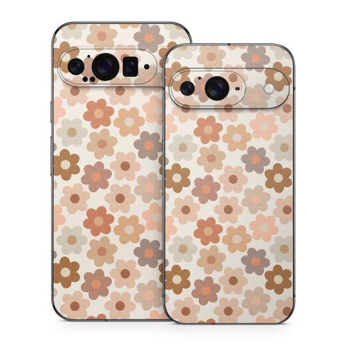 Terracotta Daisies Google Pixel 9 Series Skin