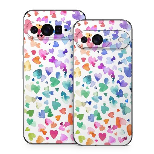 Valentines Love Hearts Google Pixel 9 Series Skin
