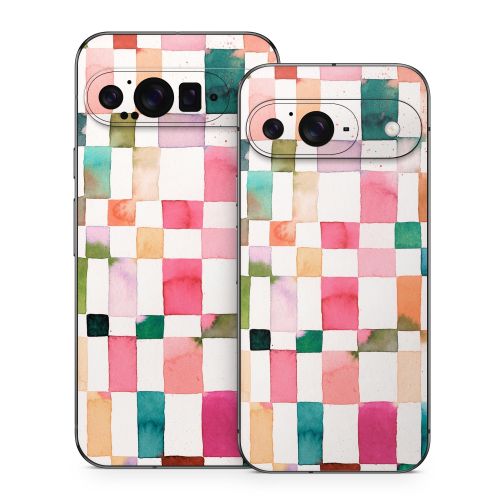 Watercolor Squares Google Pixel 9 Series Skin