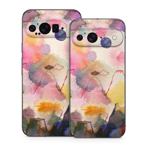 Watercolor Mountains Google Pixel 9 Series Skin