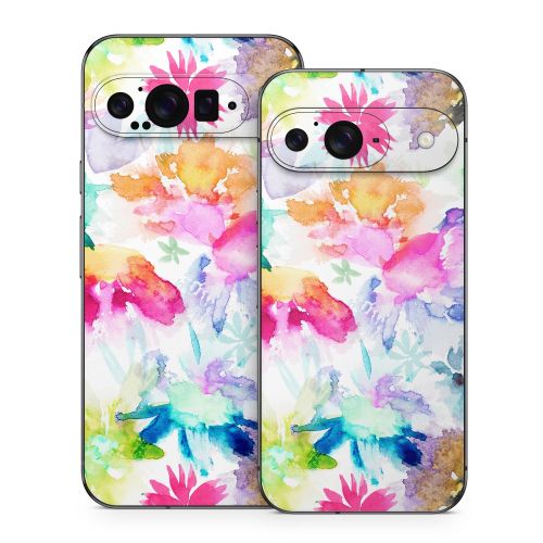 Watercolor Spring Memories Google Pixel 9 Series Skin