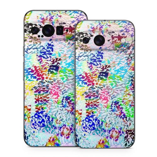 White Etching Google Pixel 9 Series Skin