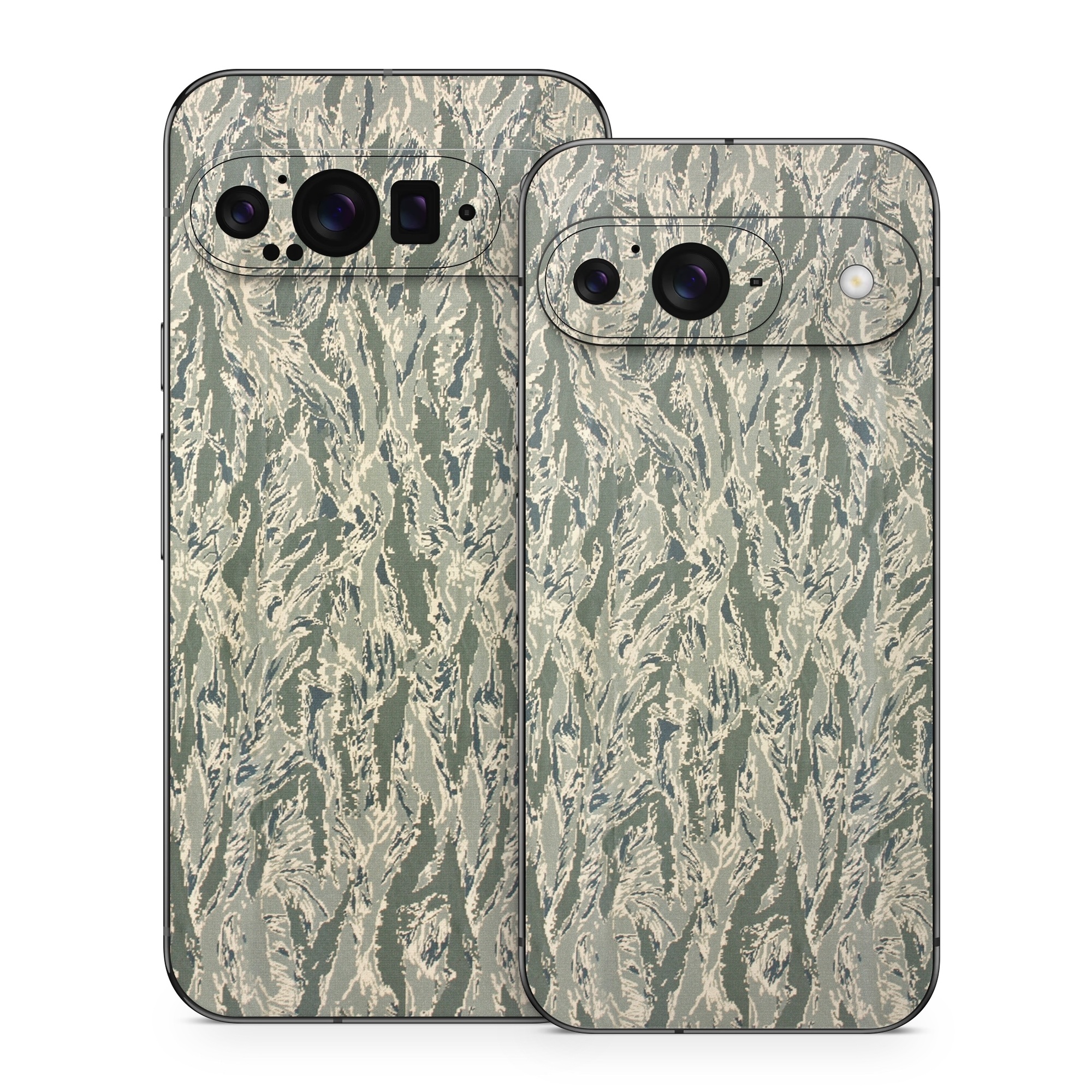 Google Pixel 9 Series Skin design of Pattern, Grass, Plant, with gray, green colors