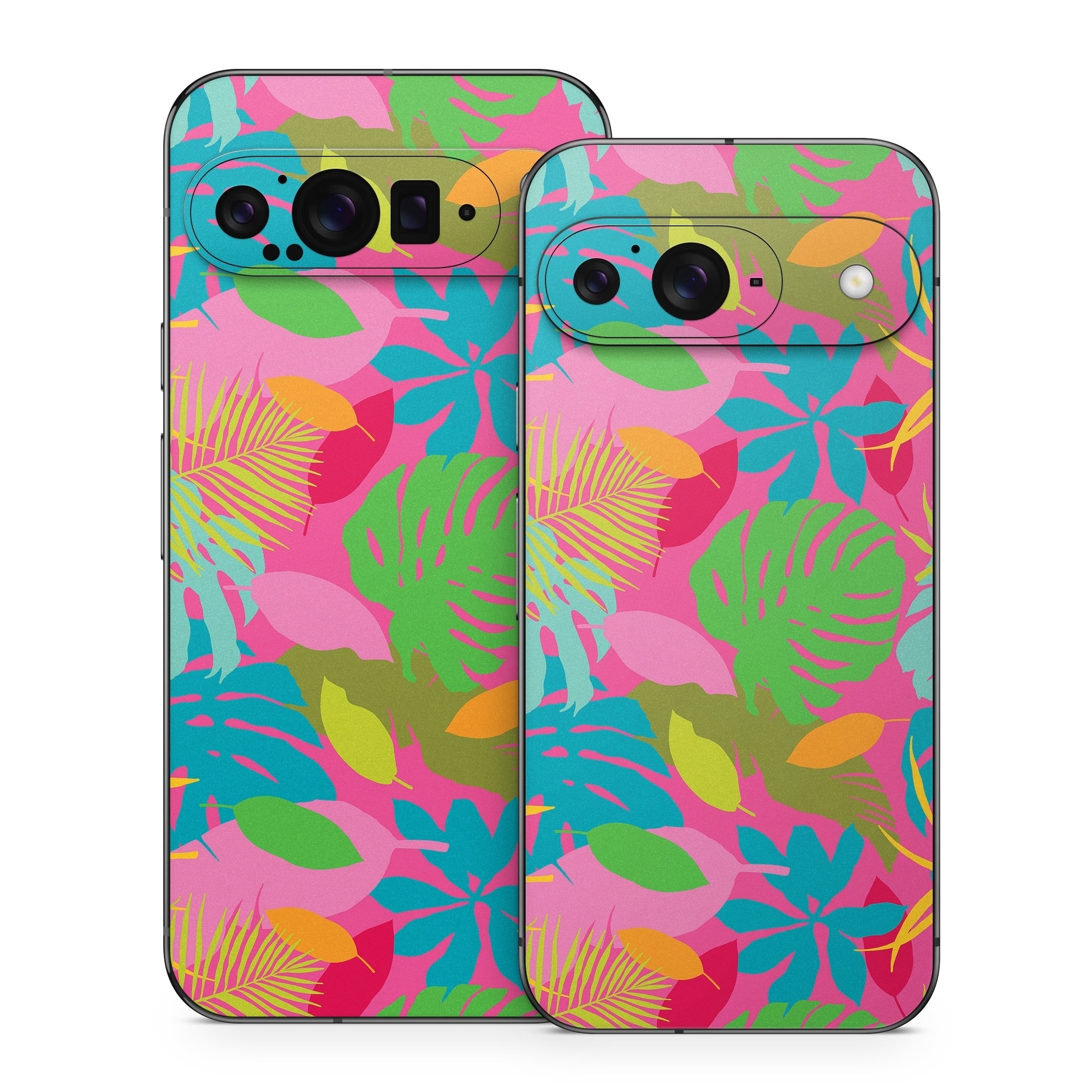 Google Pixel 9 Series Skin design of Organism, Pink, Rectangle, Magenta, Aqua, Art, Symmetry, Pattern, Painting, Electric blue, with pink, green, blue, yellow, orange, red colors