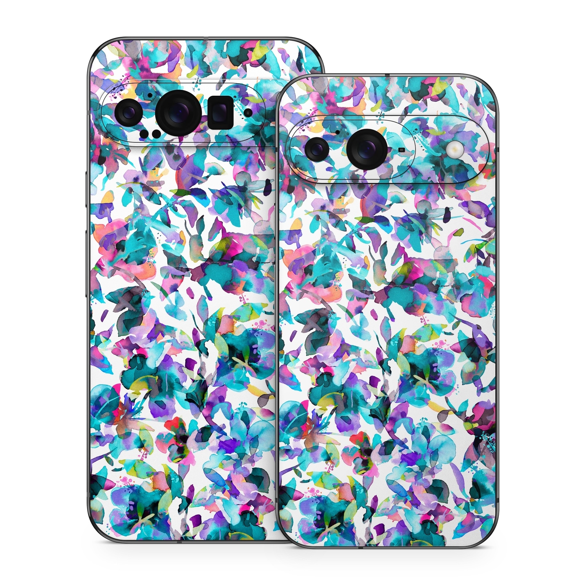 Google Pixel 9 Series Skin design of Pattern, Design, Textile, with white, blue, red, purple, pink, orange, yellow colors