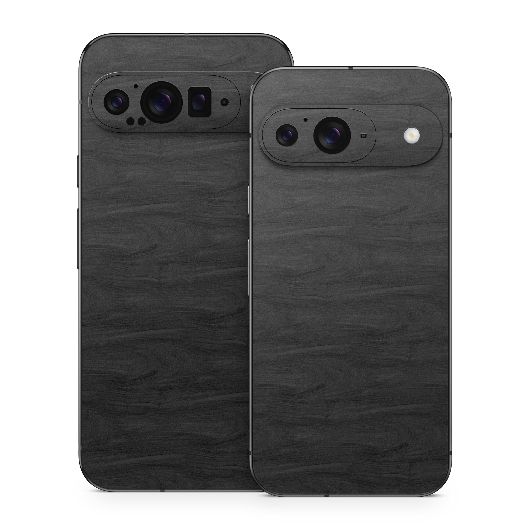 Google Pixel 9 Series Skin design of Black, Brown, Wood, Grey, Flooring, Floor, Laminate flooring, Wood flooring, with black colors