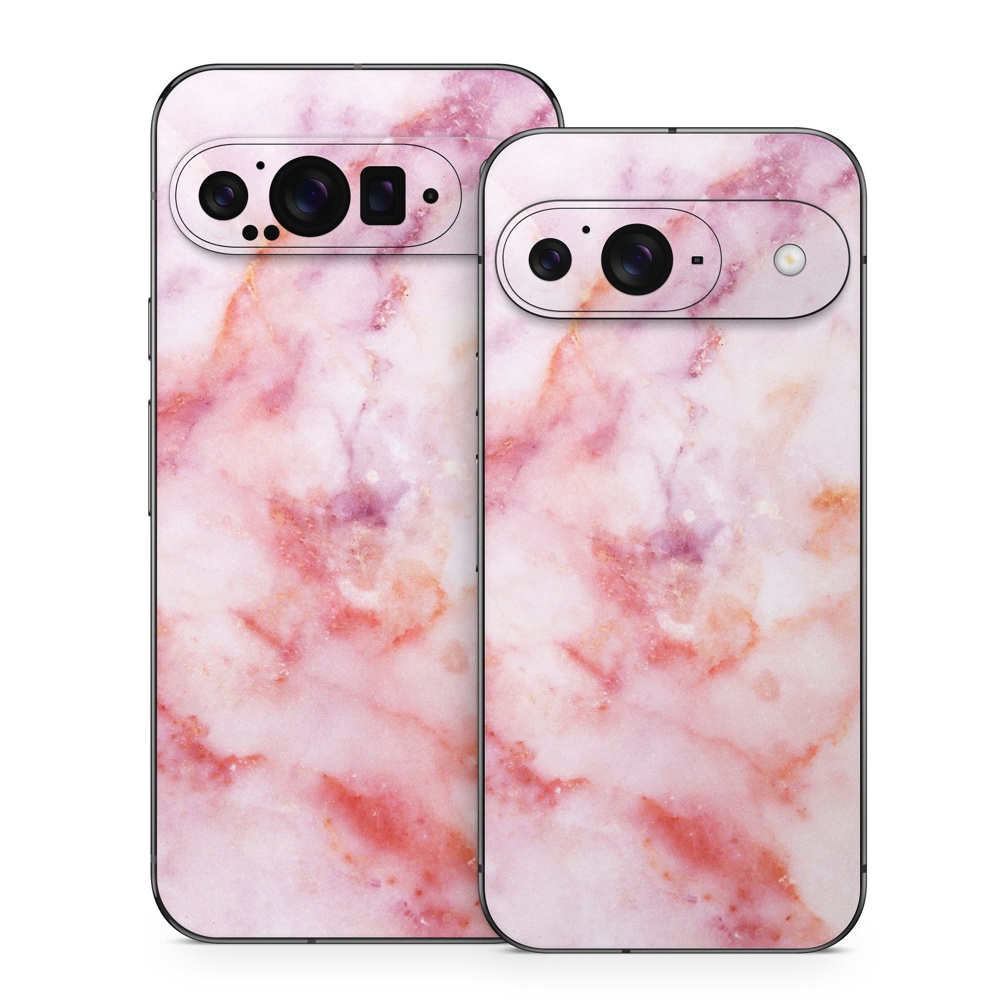 Google Pixel 9 Series Skin design of Pink, Skin, Flesh, Textile, Fur, with pink, red, white, purple, orange colors