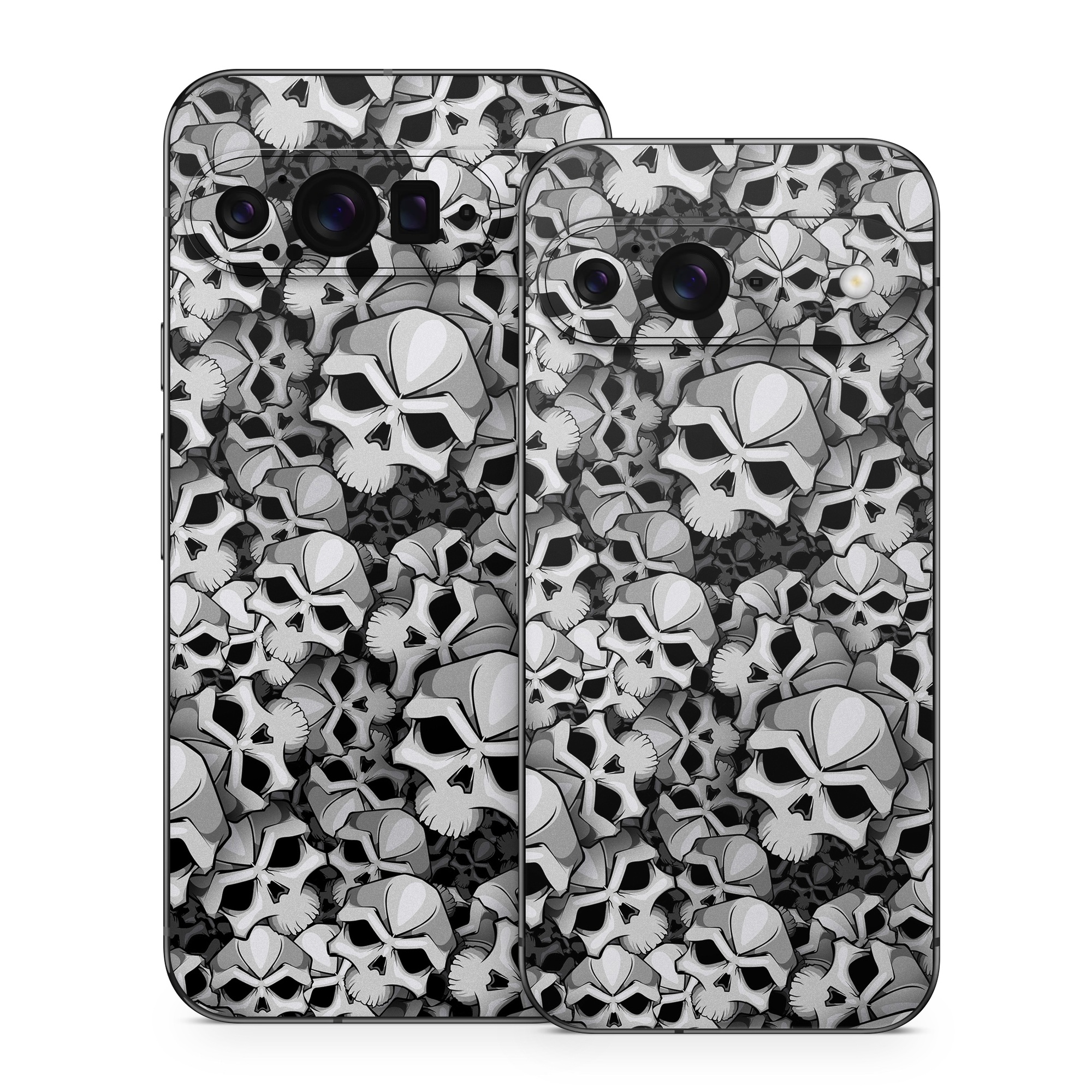 Google Pixel 9 Series Skin design of Pattern, Black-and-white, Monochrome, Ball, Football, Monochrome photography, Design, Font, Stock photography, Photography, with gray, black colors