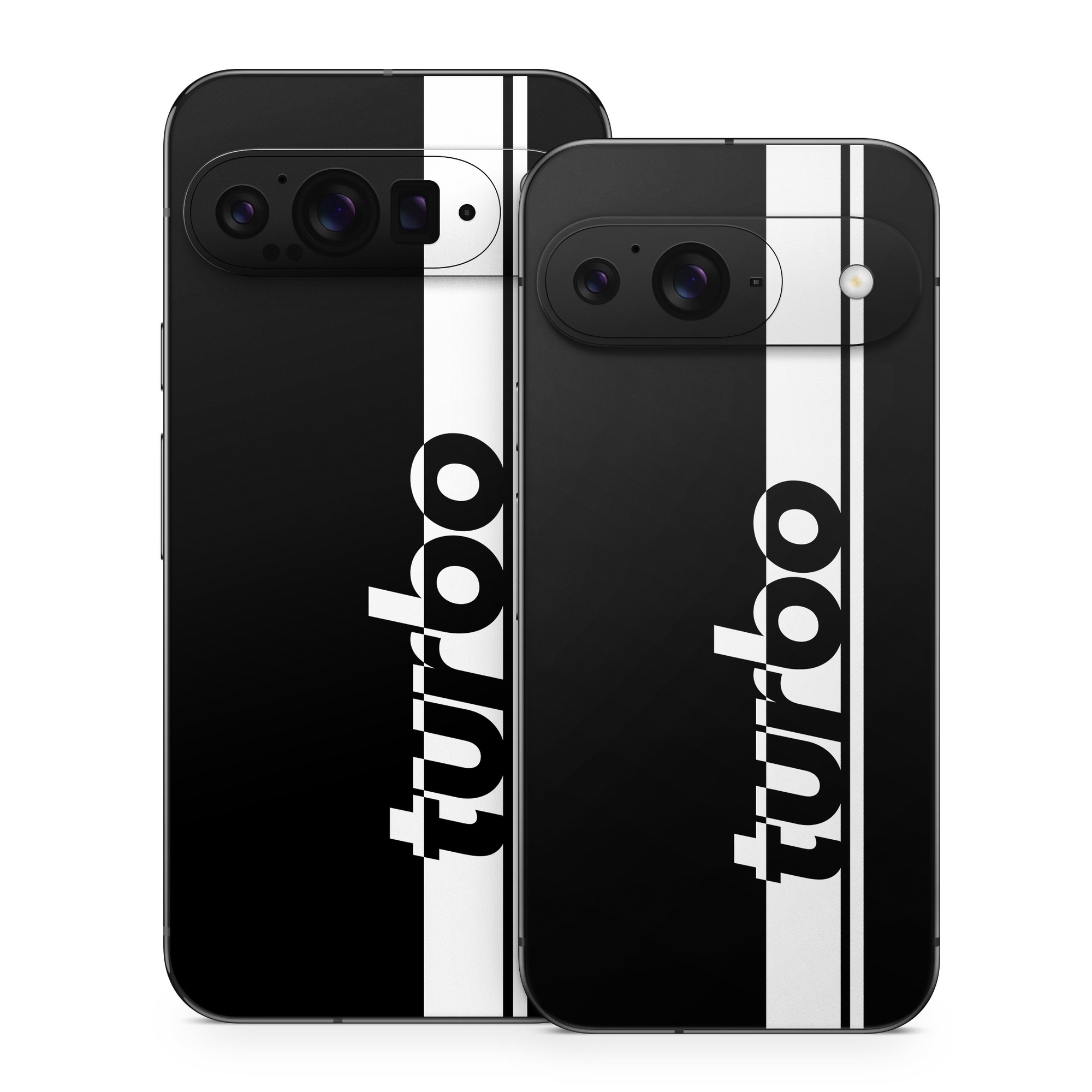 Google Pixel 9 Series Skin design of Font, Tints and shades, Rectangle, Electric blue, Logo, Brand, Graphics, Pattern, Darkness, Monochrome photography, with black, white colors